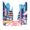 Osaka Neon Skies