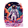 CONSTANTIN - Boys' Name & Cool Astronaut