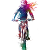 Sport cycling art