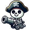 Pirate Skull - Skeleton Treasure