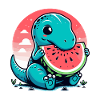 Mignon T-Rex Watermelon Cadeau d’été