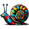 Escargot arlequin
