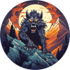Gruseliges Halloween-partykostüm Werwolf Beim