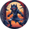 Gruseliges Halloween-partykostüm Werwolf-kostüm