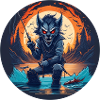 Gruseliges Halloween-partykostüm Werwolf-kostüm