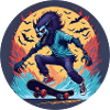Gruseliges Halloween-partykostüm