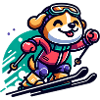 Cute Skier Dog 2