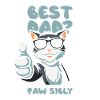 Cat Father Best Dad Pawsibly