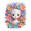 Chat heureux, maison heureuse