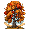 A tree in autumn