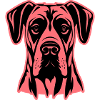 Great Dane Dog Head