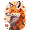 A fox in autumn