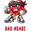 Bad heart gangster design
