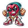 Bad heart gangster design