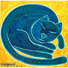 chat bleu 2