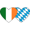 Ireland Bavaria Flag Heart