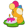 Hamster Birthday Cake