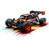 RC-Buggy - Farbsplash