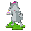 Wolf Birthday Cake