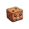 Smiling chocolate cake