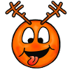 Funny Crazy Deer Emoticon