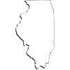 Illinois (États-Unis) | Carte | Ombre
