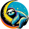 Sloth sleeps on the Moon