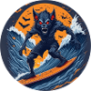 Gruseliges Halloween-partykostüm Werwolf Beim