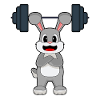 Bunny Bodybuilder Barbell Bodybuilding