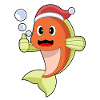 Chapeau de Noël Poisson Noël