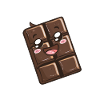 Smiling Chocolate Square - Happy Dessert