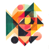 Cool Geometric 80s Motif