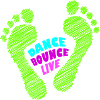 Dance Bounce Live barefoot NEON green