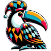 Toucan arlequin