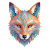 Beautifully designed fox head