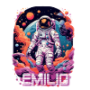 EMILIO - Smukt drengenavn med sej astronaut