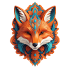 Cyber Fox Head