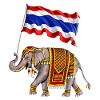 Thailand Elephant Thai Flag