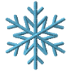 Flocon de neige brodé