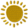 Brodé soleil