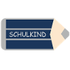 Buntstift dunkelblau grau - Schulkind