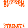 Blossom Strength Rohkea kukka ja fangs Retro