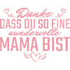 Wundervolle Mama Dankeschön Mutter