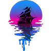 Sunset Pirate Ship