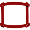 Wooden frame curved