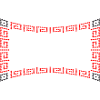 Frame pattern red