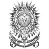 Soleil Inca géométrique Silver