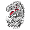 Geometric T-rex Dinosaur
