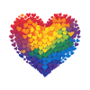 Rainbow Hearts in Heart