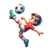 Football overhead kick